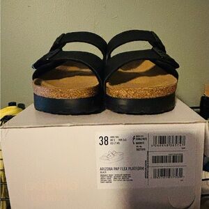 Black Arizona Pap Flex Platform Sandals - Women's   Birkenstocks